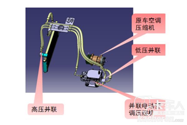 并聯(lián)駐車空調(diào)示意圖