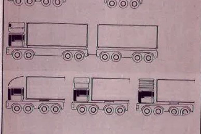 卡車就像搭積木一樣可以隨意組合。